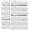Couleur Ensemble de débarbouillettes blanches (13 x 13)