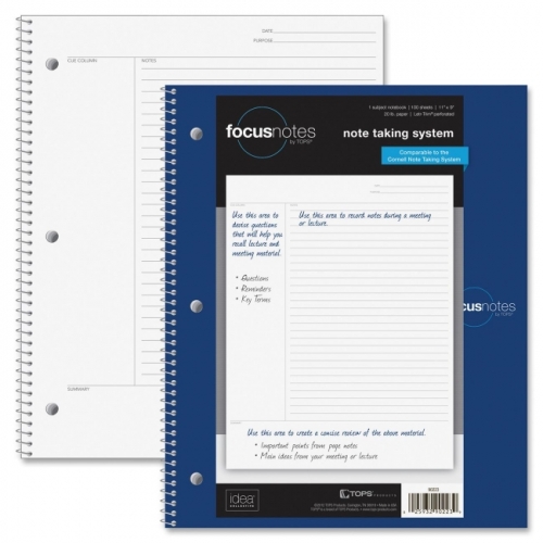 Image 1 de 4.. ORDINATEURS portatifs FOCUSNOTES, 11 x 9 po, blanc, 100 tablettes