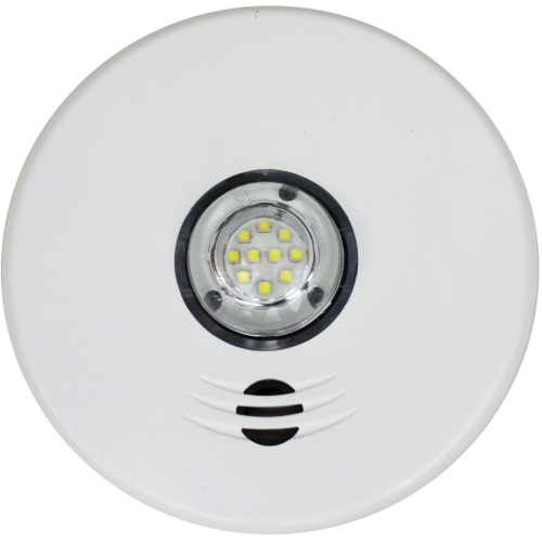Image 1 of 2.. Integrated Talking Smoke Detector, with LED Strobe Light