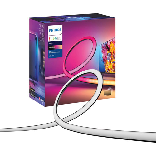 Image 1 de 7.. Bande lumineuse variable Hue Play de Philips pour téléviseurs de 60 à 70 po
