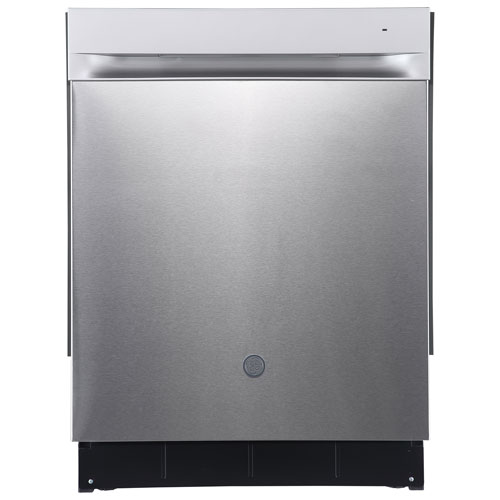 Image 1 de 4.. Lave-vaisselle encastrable 24 po 52 dB avec cuve en acier inoxydable de GE - Inox