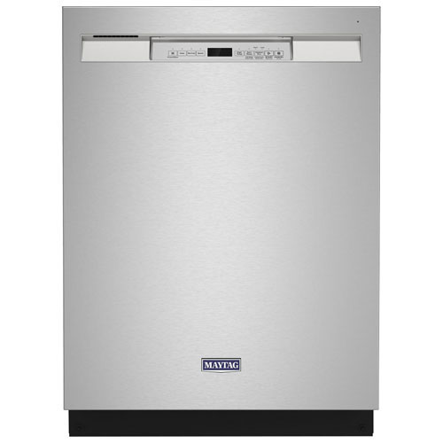 Image 1 de 2.. Lave-vaisselle encastrable 24 po 50 dB de Maytag - Acier inox - BO - Endommagé