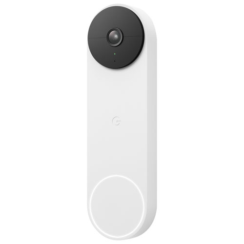Image 1 de 13.. Sonnette vidéo sans fil Nest de Google - Blanc