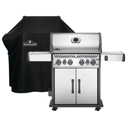 Image 1 of 13.. Napoleon Rogue SE 525 76500 BTU Propane BBQ with Grill Cover - Only at Best Buy