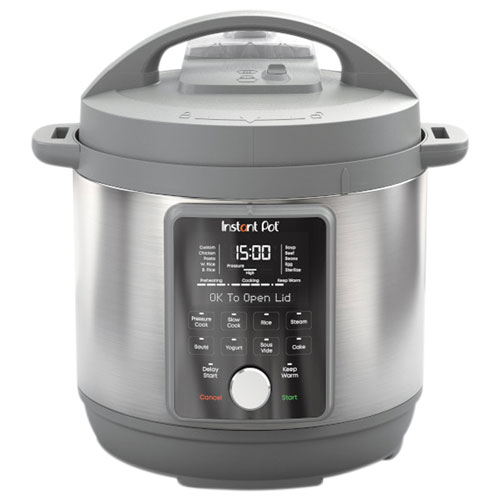 Image 1 de 4.. Autocuiseur électrique 9-en-1 Duo Plus d'Instant Pot - 8 pte - Gris/Acier inoxydable