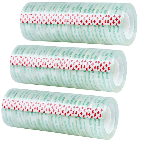 Image 1 of 5.. Transparent Tape Clear Tape, Clear Transparent Tape for Office, School and Home, 24 Rolls 3/4 in x 1000 Inches