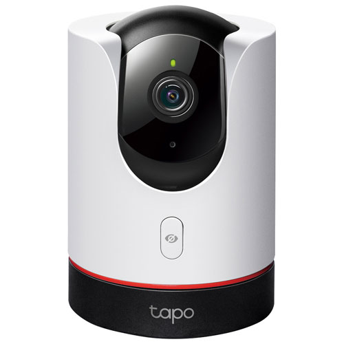Image 1 de 8.. Caméra de surveillance Wi-Fi semi-sans fil panoramique et inclinable Tapo 2K QHD d'intérieur de TP-Link - Blanc