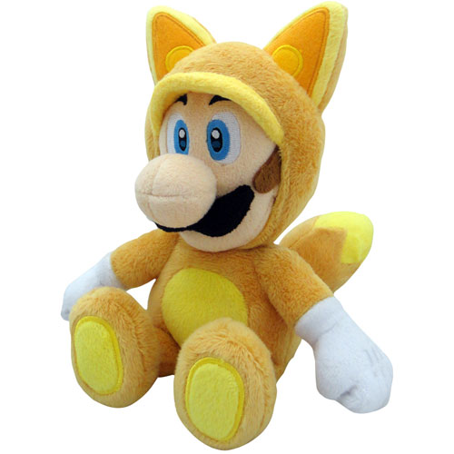 Image 1 of 8.. Little Buddies Super Mario Bros Kiktsune Luigi Plush