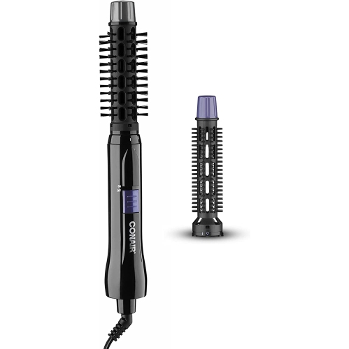 Image 1 de 7.. Conair – brosse coiffante 2-en-1, air chaud, violet, noir, 2 unités, BM20RN