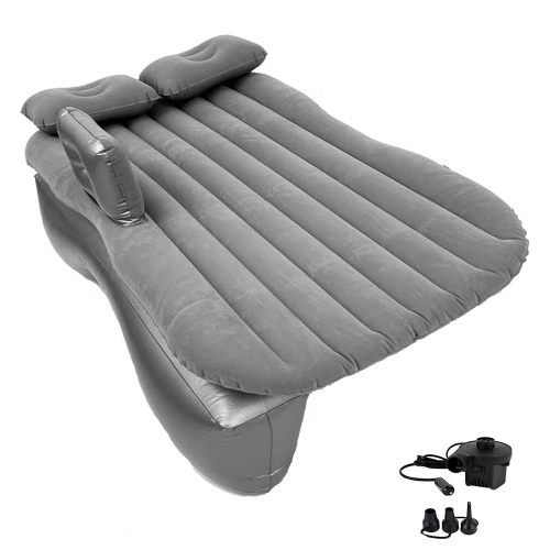 Image 1 de 9.. Matelas de voyage gonflable pour voiture Air de axGear, dossier de matelas avec pompe à 2 oreillers Air; matelas de couchage pour VUS universel