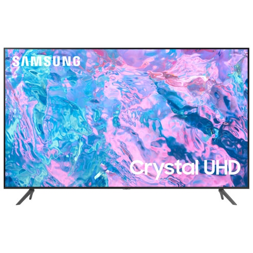 Image 1 de 1.. Open Box - Samsung 70" 4K UHD HDR LED Tizen Smart TV - 2023 - Titan Grey **LOCAL TORONTO DELIVERY ONLY*