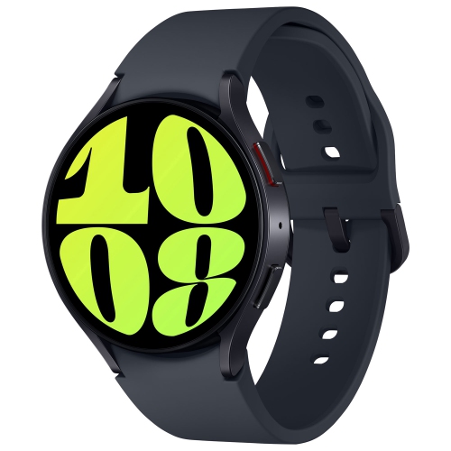 Image 1 de 6.. Boîte ouverte - montre intelligente 44&nbsp;mm Galaxy Watch6 de Samsung avec moniteur de fréquence cardiaque - Graphite