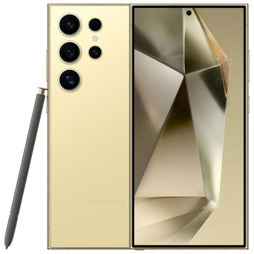 Image 1 de 10.. Galaxy S24 Ultra de 512 Go de Samsung avec Koodo - Jaune titane - Forfaits Balance sélectionnés
