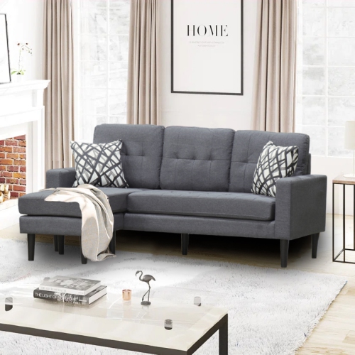 Image 1 of 4.. Infinite Imports – 9078 Reversible Sectional Sofa FREE SHIPPING