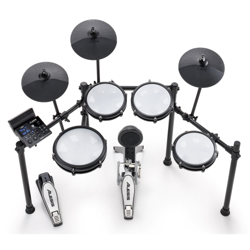 Image 3 of 4.. Alesis Nitro Max 8-Piece Electronic Drum Kit with Mesh Heads and Bluetooth