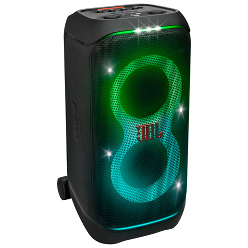 Image 1 de 10.. Haut-parleur sans fil Bluetooth résistant aux éclaboussures Partybox Stage 320 de JBL - Noir