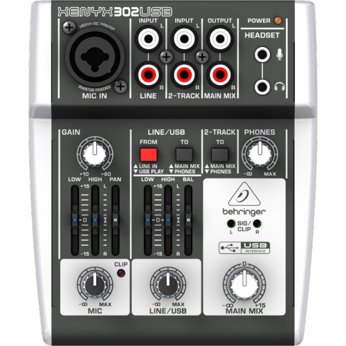 Image 1 of 3.. Behringer 5 Input Mixer w/USB Audio Interface