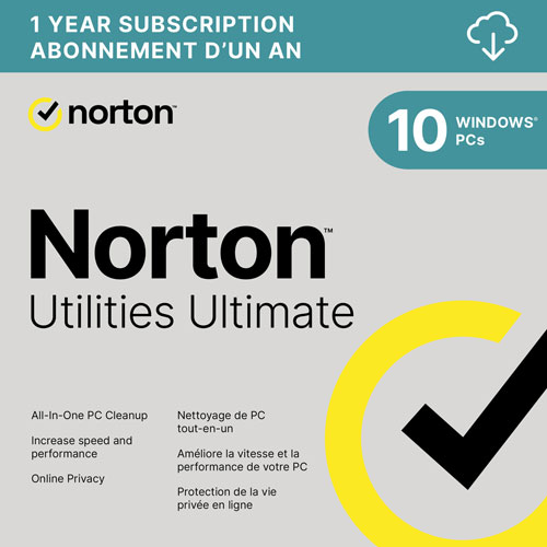 Image 1 de 11.. Norton Utilities Ultimate - 10 appareils - 1 an - Téléchargement numérique