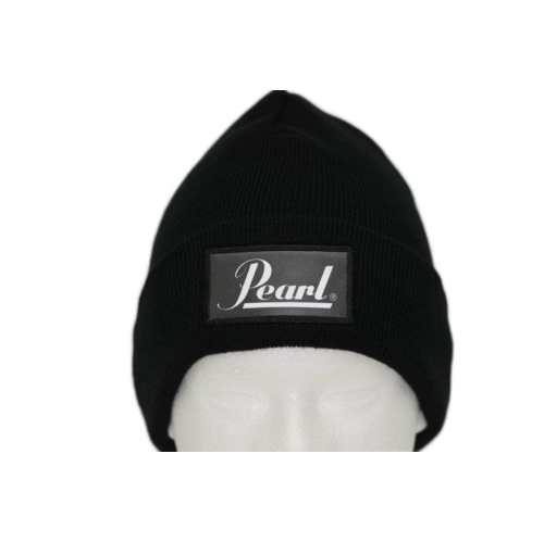 Image 1 de 1.. Tuque en tricot jersey perle Drums avec revers, noir