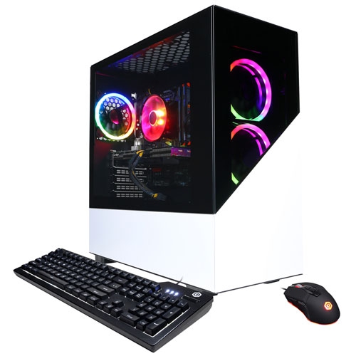 Image 1 de 2.. Remis à neuf - PC jeu Gamer Master CyberPowerPC (Ryzen 7 5700G AMD/DD 1&nbsp;To/SSD 500&nbsp;Go/RAM 16&nbsp;Go/RTX 2060) - Ang