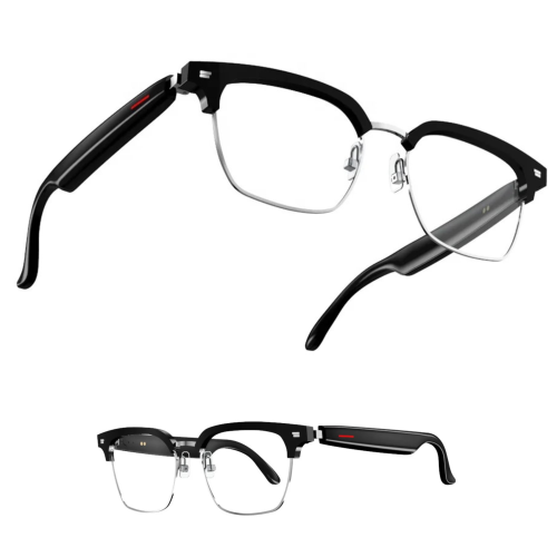 Image 1 de 10.. Lunettes intelligentes Bluetooth TUTT Anti-Blue Ray UV | Appels sans fil et musique AI Voice & Camera Control Lunettes de soleil | Kit de test E13 |