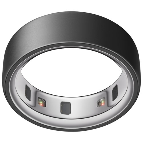 Image 1 de 14.. Anneau intelligent de sommeil et de mise en forme Ring 4 d'Oura - Noir mat Stealth - Taille 7
