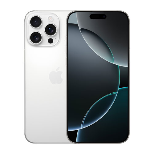 Image 1 de 14.. iPhone 16 Pro Max de 256 Go d'Apple avec Fido - Titane blanc - Financement mensuel