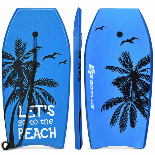 Image 1 de 10.. Planche de surf de surf horizontal super légère de 41 po de Goplus avec courroie EPS Core Boarding IXPE Blue