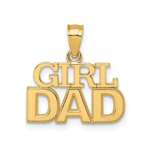 Image 1 de 5.. Pendentif à breloque DAD en or jaune 14 K
