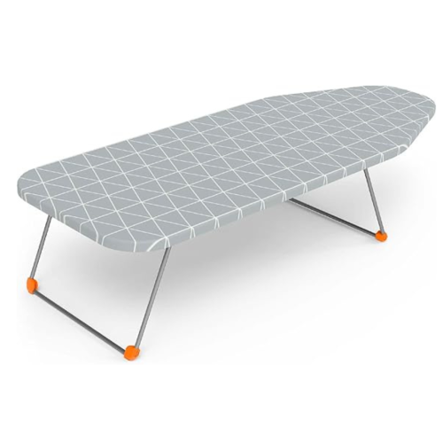 Image 1 of 6.. Tabletop Ironing Board with Folding Legs, Small Ironing Board with Thick Cotton Cover, Portable Mini Iron Board for Sewing, Craft Room, Household,