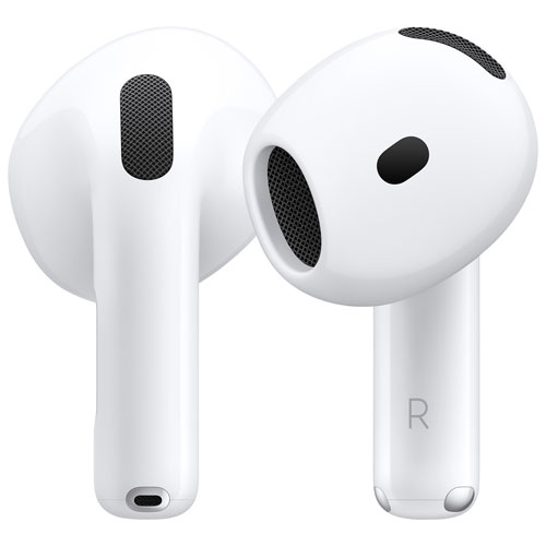 Image 1 de 10.. Remis à neuf - Écouteurs boutons 100 % sans fil AirPods 4 d'Apple avec étui de chargement USB-C.