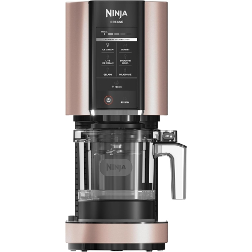 Image 1 de 5.. Sorbetière Ninja CREAMi, pour gelato, mélanges, laits frappés, sorbet, Bols à boisson frappée et plus, 7 programmes à une touche, avec 2 contenants