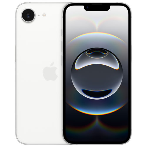 Image 1 de 12.. iPhone 16e de 128 Go d'Apple avec Freedom Mobile - Blanc - Paiement Balance mensuel