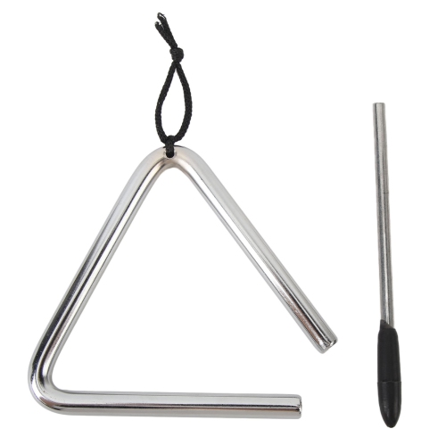 Image 1 de 9.. Triangle de percussions Triangle de 4&nbsp;po en acier inoxydable pour le dîner éducatif musical