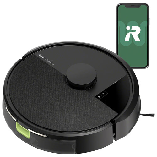 Image 1 de 17.. Aspirateur robot connecté Wi-Fi Roomba 105 Vac d'iRobot - Noir
