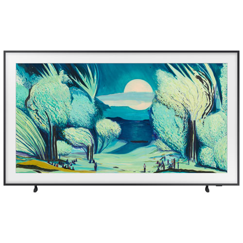 Image 1 de 13.. Téléviseur intelligent Tizen HDR QLED UHD 4K 55 po The Frame de Samsung - 2025