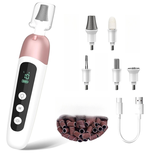Image 1 de 6.. Cordless Electric Nail File Set,Home Use Manicure Pedicure Kit,Portable Nail Drill Machine,Pedicure Tools for feet,Hand Foot Care Tool for Thick Nail
