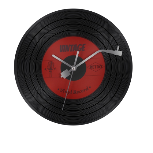 Image 1 de 5.. Horloge murale en vinyle style disque Décoration artistique à piles Modèle rétro classique Montre unique Cadeau pour mélomanes Idéal pour le salon