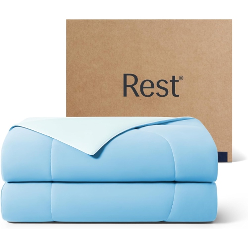 Image 1 of 6.. REST® Evercool® Cooling Comforter, Good Housekeeping Award Winner for Hot Sleepers, All-Season Lightweight Blanket