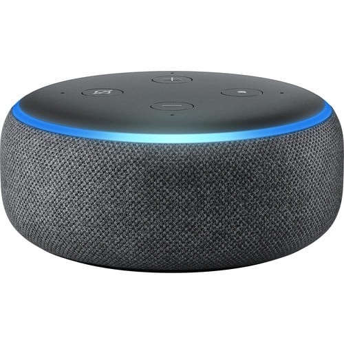 Image 1 de 4.. Haut-parleur intelligent Echo Dot d'Amazon avec Alexa - Anthracite