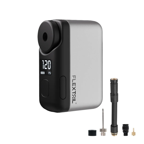 Image 1 de 10.. Tiny Bike Pump Pro - 120 PSI High Pressure and LED Display Electric Bike Pump